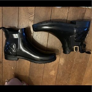 Hunter Quilted Gloss Chelsea boot size 9